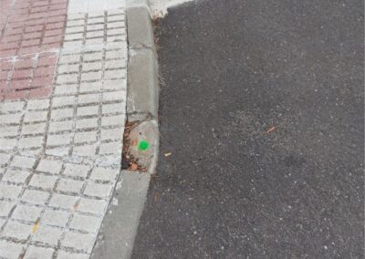 Sustitución completa de bordillos por otros de similares características en cuanto a material, acabado, dimensión y color, y/o reparación con mortero no estructural monocomponente en la avenida de la Palmeras